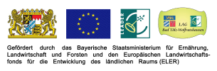 Logo der Föderung durch das Bayerische Staatsministerium für Ernährung, Landwirtschaft und Forsten und den Europäischen Landwirtschaftsfonds für die Entwicklung des ländlichen Raums (ELER)